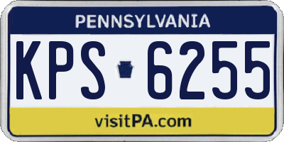 PA license plate KPS6255