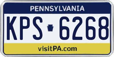 PA license plate KPS6268