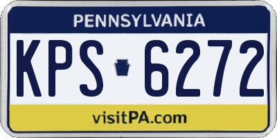 PA license plate KPS6272