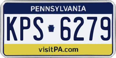 PA license plate KPS6279