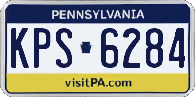 PA license plate KPS6284