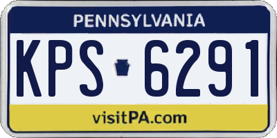 PA license plate KPS6291