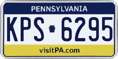 PA license plate KPS6295
