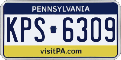 PA license plate KPS6309