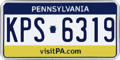 PA license plate KPS6319