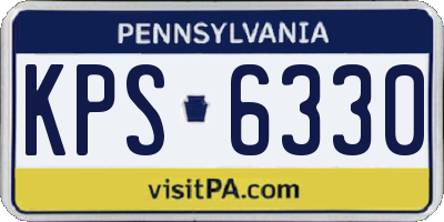 PA license plate KPS6330