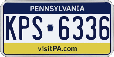 PA license plate KPS6336