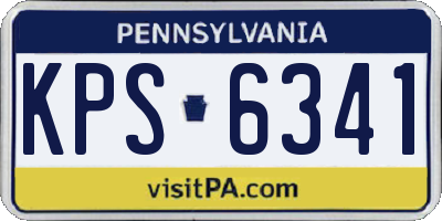 PA license plate KPS6341