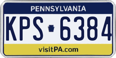 PA license plate KPS6384