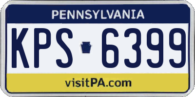 PA license plate KPS6399