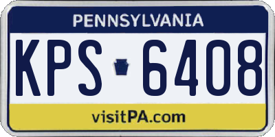 PA license plate KPS6408