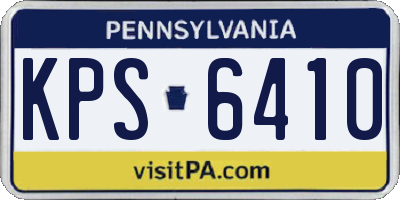 PA license plate KPS6410