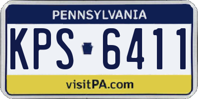 PA license plate KPS6411