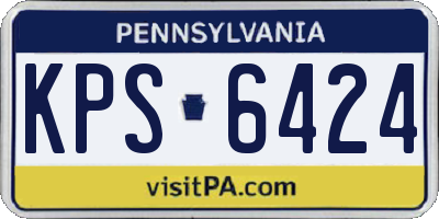 PA license plate KPS6424