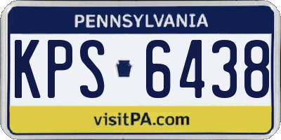 PA license plate KPS6438