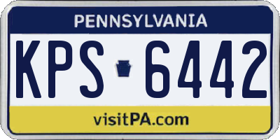 PA license plate KPS6442