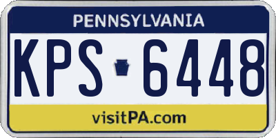PA license plate KPS6448