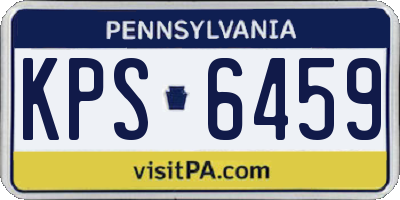 PA license plate KPS6459