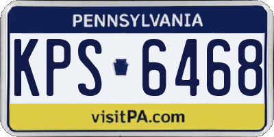 PA license plate KPS6468