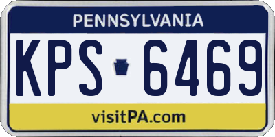 PA license plate KPS6469