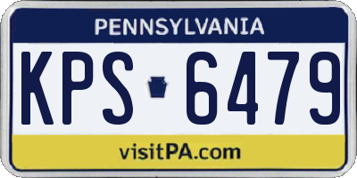 PA license plate KPS6479