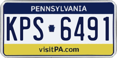PA license plate KPS6491