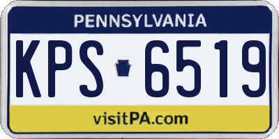 PA license plate KPS6519