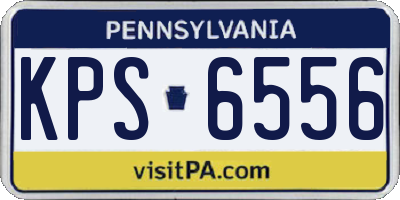 PA license plate KPS6556