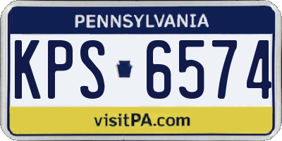 PA license plate KPS6574