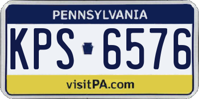 PA license plate KPS6576