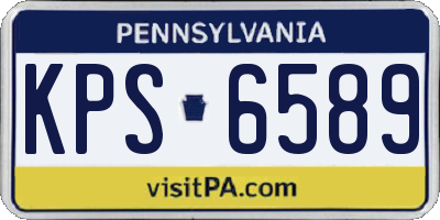 PA license plate KPS6589