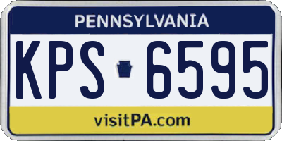 PA license plate KPS6595