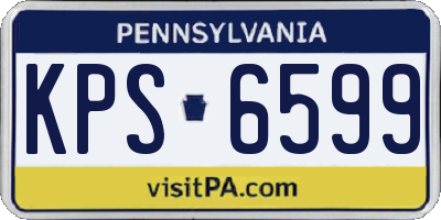 PA license plate KPS6599