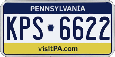PA license plate KPS6622