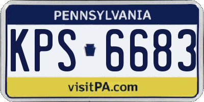 PA license plate KPS6683