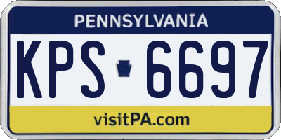 PA license plate KPS6697