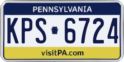 PA license plate KPS6724