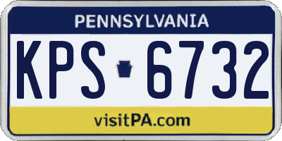 PA license plate KPS6732