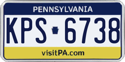 PA license plate KPS6738