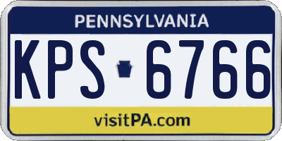 PA license plate KPS6766