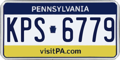 PA license plate KPS6779
