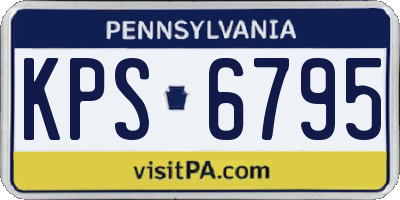 PA license plate KPS6795