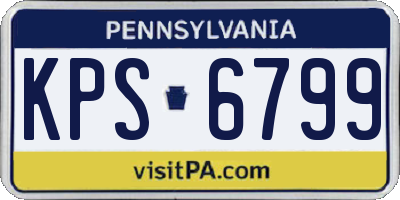 PA license plate KPS6799