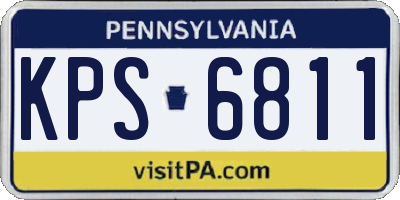 PA license plate KPS6811
