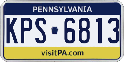 PA license plate KPS6813