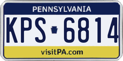 PA license plate KPS6814
