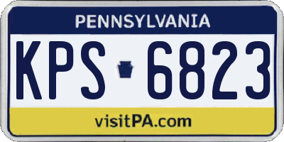 PA license plate KPS6823