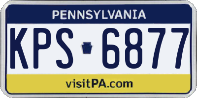 PA license plate KPS6877
