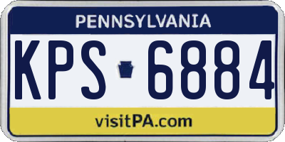 PA license plate KPS6884