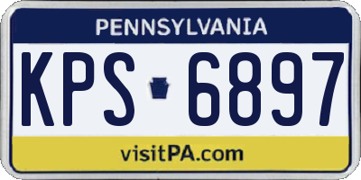 PA license plate KPS6897